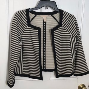 Banana Republic striped  suit jacket blazer Size 10P